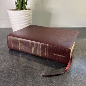 1999 Zondervan Burgundy‎ Bonded Leather Comparative Study Bible NIV KJV NASB AMP
